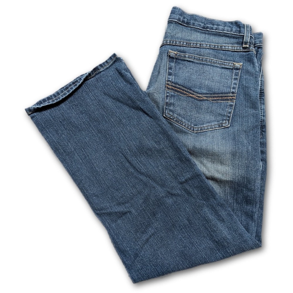 Ariat M4 Low Rise Boot Mens Jeans Blue 35x30 Workwear Loop Lock Denim Bootcut